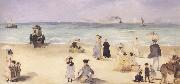 Edouard Manet Sur la plage de Boulogne (mk40) china oil painting artist